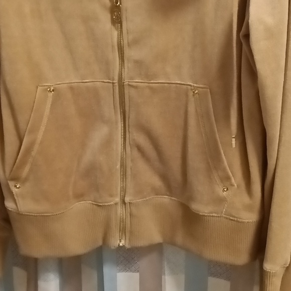 FINAL PRICE MICHAEL MICHAEL KORS tan pantsuit w gold hardware XL - Picture 5 of 15